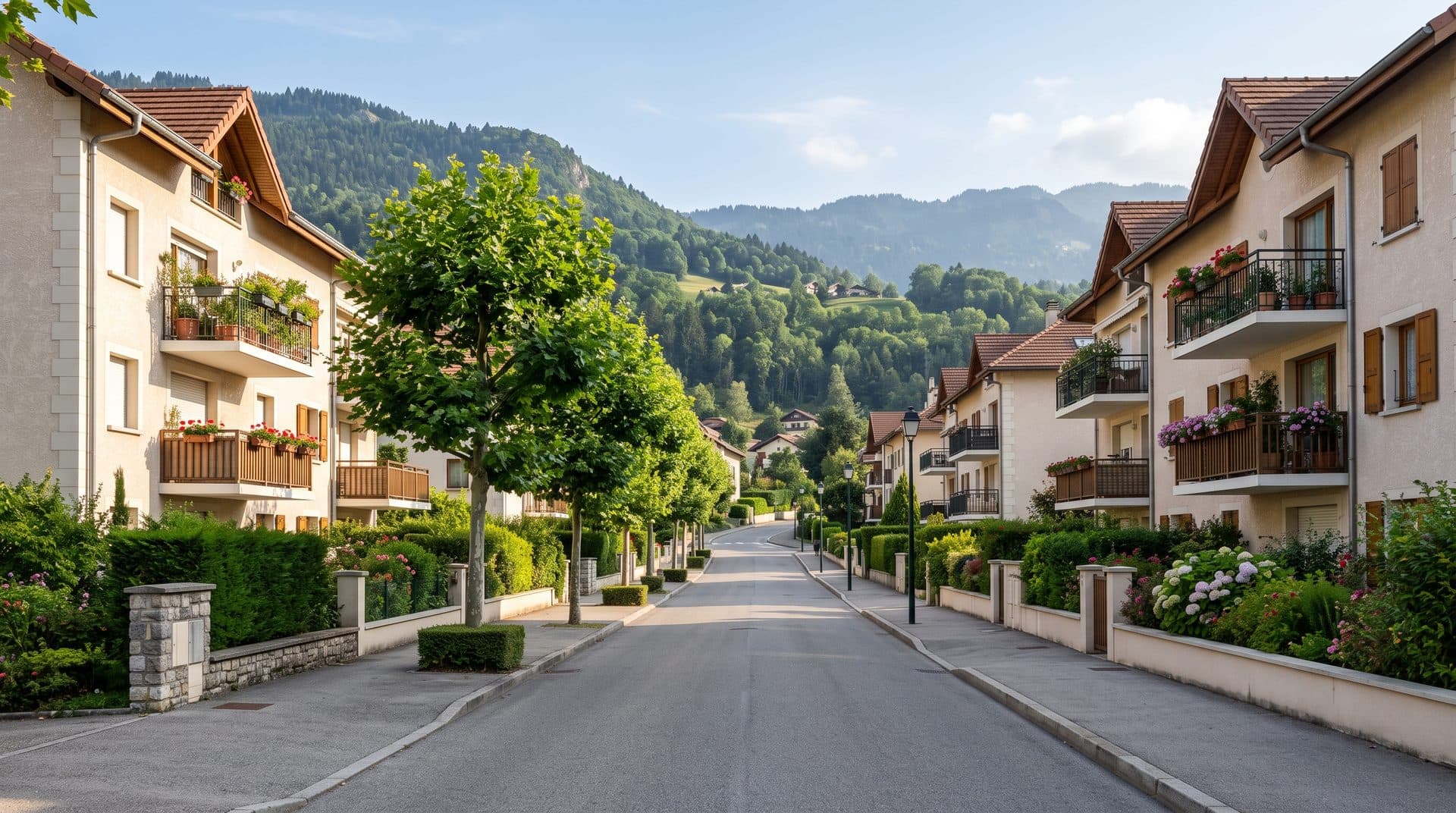 Vue de Annecy-le-Vieux, secteur d'intervention en dépannage électrique